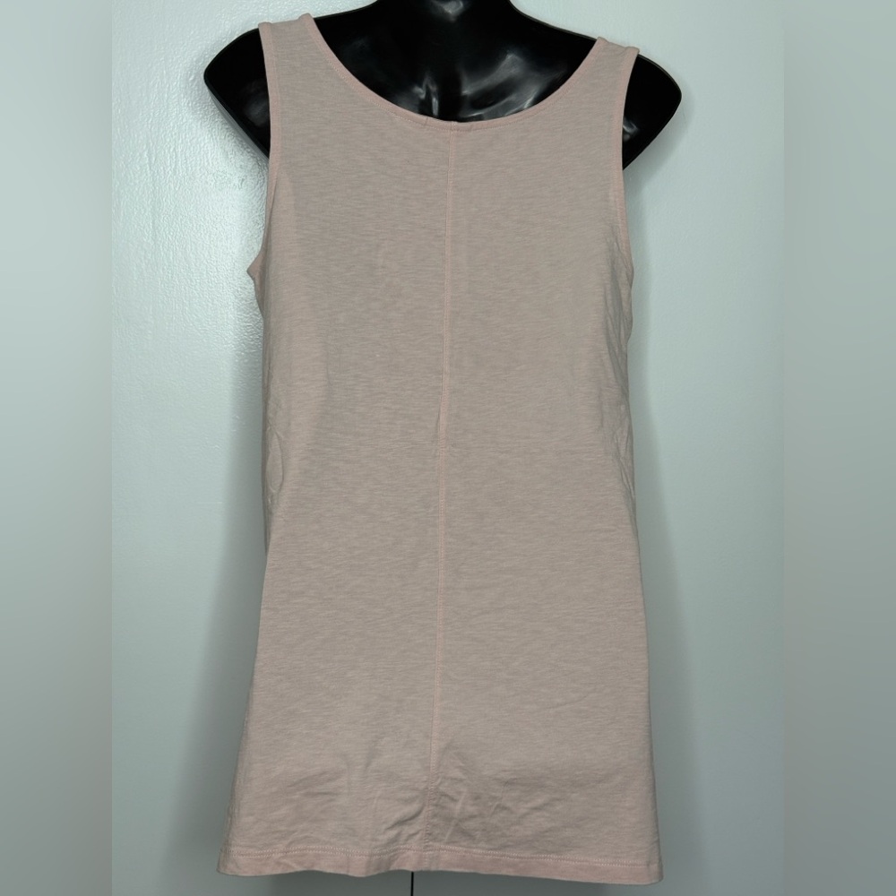 Saint Tropez West Light Pink Scoop Neck Women Tank with Side Slits Size M - NWOT - Picture 4 of 6
